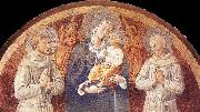GOZZOLI, Benozzo Madonna and Child between St Francis and St Bernardine of Siena dfg oil